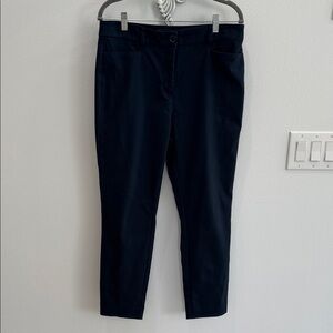 LOFT Navy Curvy Trousers